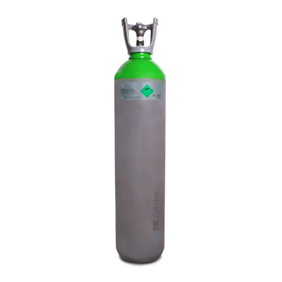 20L 200 botella industrial alta presión Argon verde gris