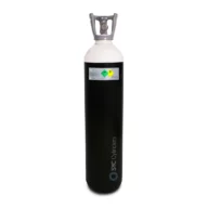 20 L 200 botella de oxigeno industrial alta presión blanca negra llena