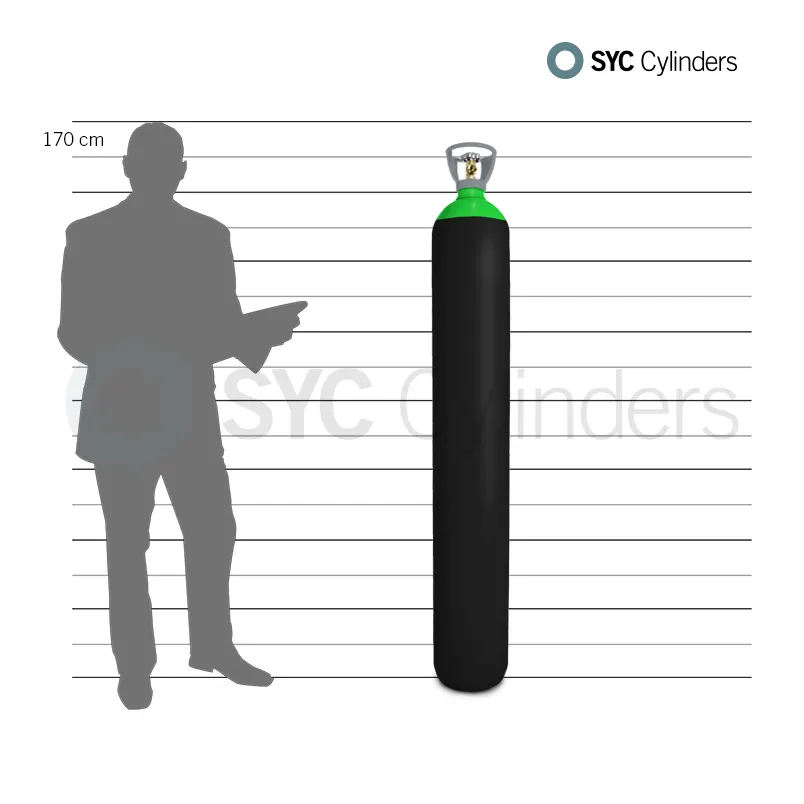 Botella 50 L cargada 230 Nitrógeno - SYC Cylinders