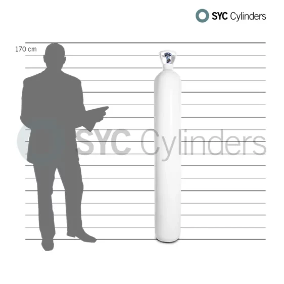 Botella 50 L 230 O2 Oxígeno Medicinal VPR cóncava vacía – Image 2