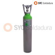 7L 140 botella industrial alta presión Argon verde gris