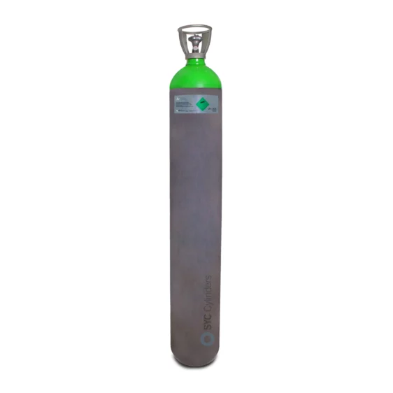50L 230 botella industrial alta presión Argon verde gris
