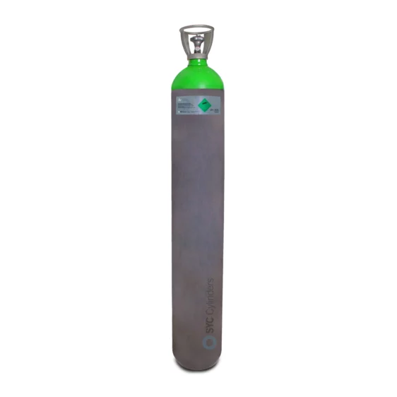 50L 230 Argon industrial cylinder high pressure green grey