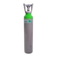 7L 140 C15 Argon and carbon dioxide industrial cylinder green grey