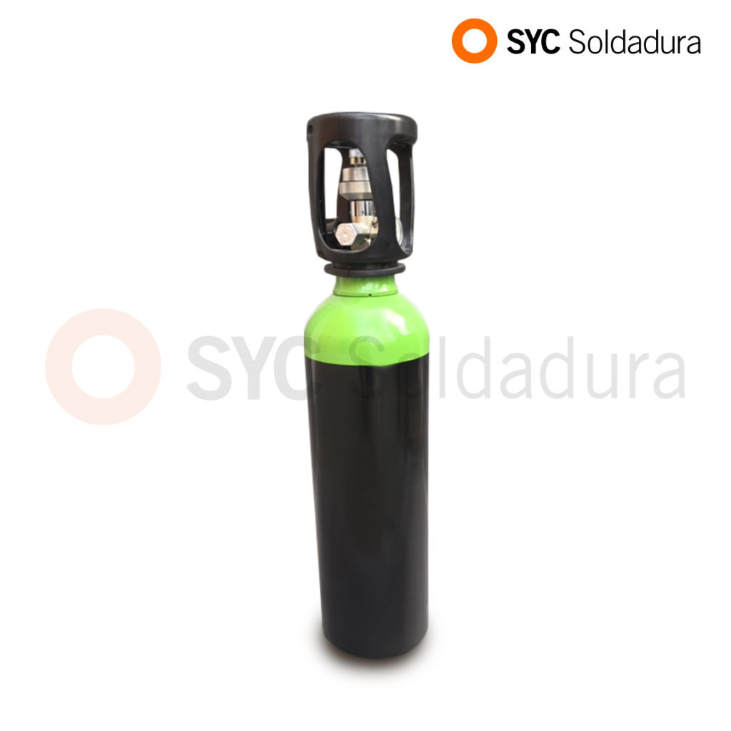 Bobona De Gas Con Reductor IX Arg&oacute;n (82%) CO2 10 Litros 2,33 Gas De