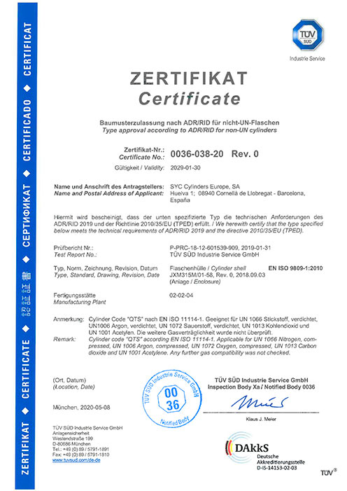 certificacion homologacion JXM315M