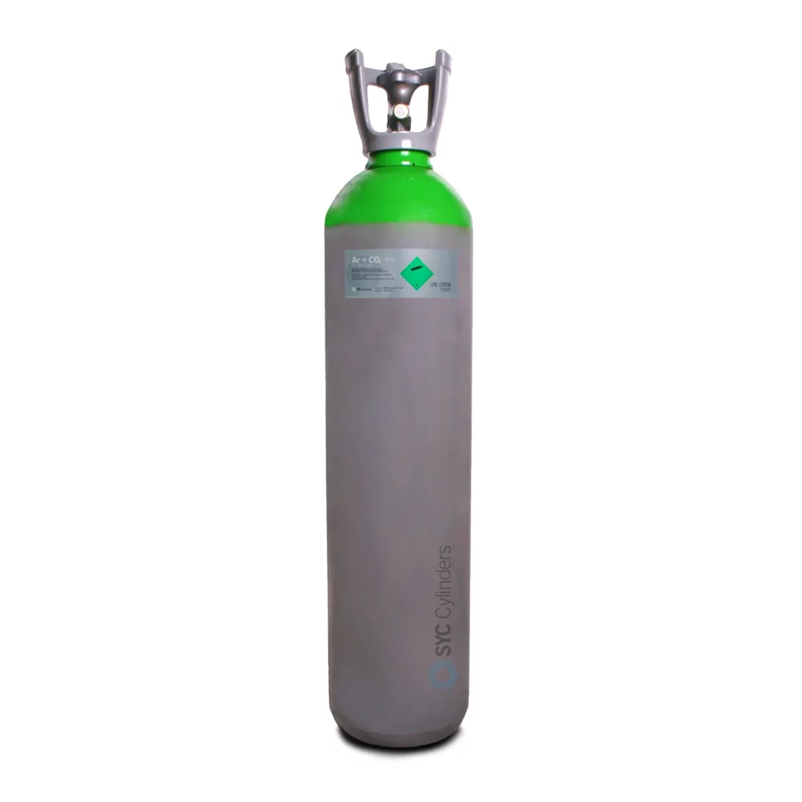 Botella 20 L cargada 200 C-2 (Argon y CO2) - SYC Cylinders