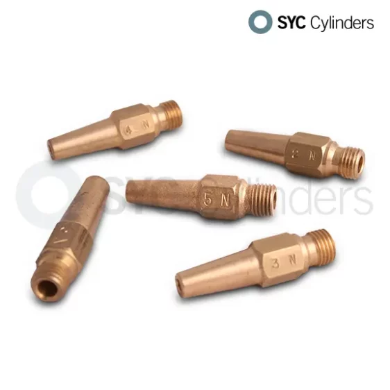 Pack of Oxygen Butane Welding Nozzles 2