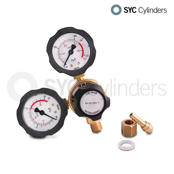 Regulator with pressure gauges for Nitrogen